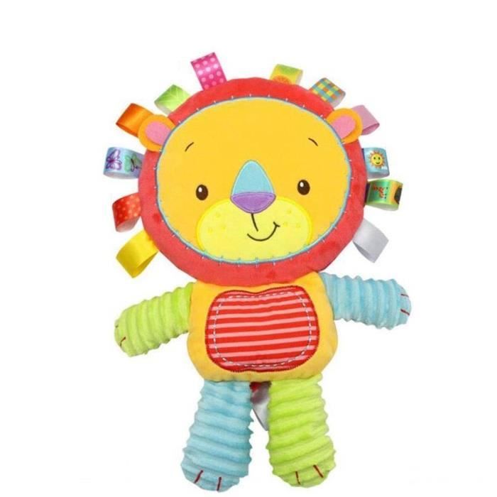 Mode Enfants Jouets En Peluche Douce Belle Coloree Animaux Forme Apaiser Les Poupees Avec Hochets Pour 0 3 Ans Bebe Cadeau M1626 Cdiscount Puericulture Eveil Bebe