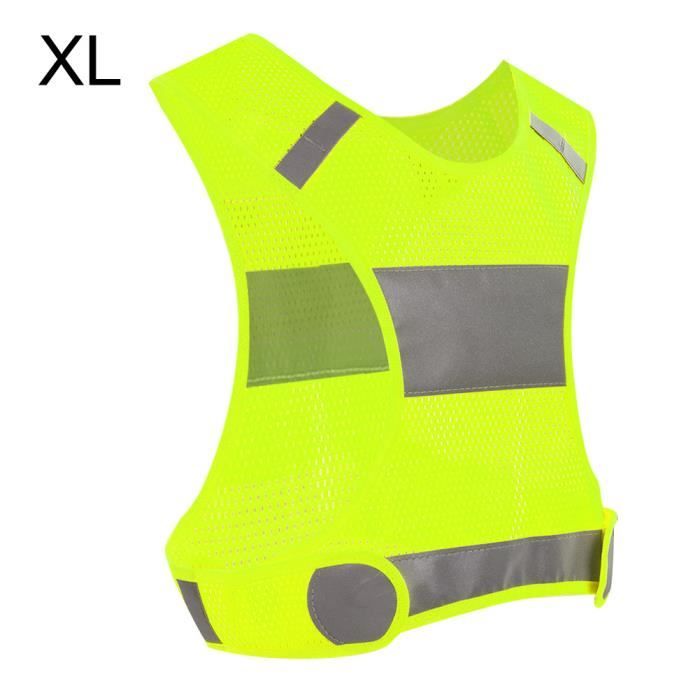 Gilet De Sécurité Réfléchissant NATHAN Vibe – Jaune Fluo, Une Taille