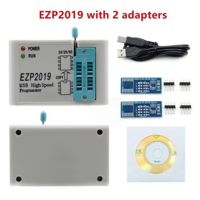 EZP2019 with 2 adapt -D'origine EZP2019 Haute vitesse USB Programmeur ...