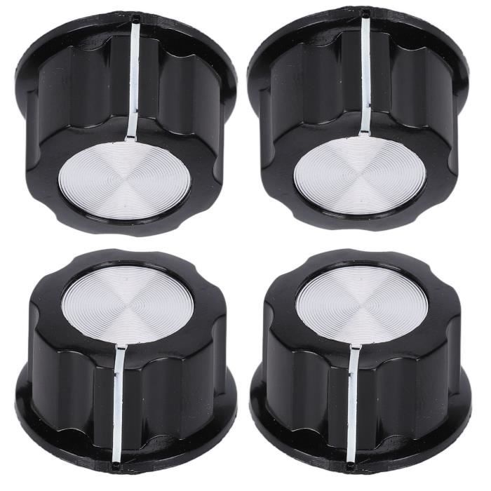 X 4 fader potentiomètre bouton pour table de mixage 4 mm NOIR X 4 NEUF | eBay