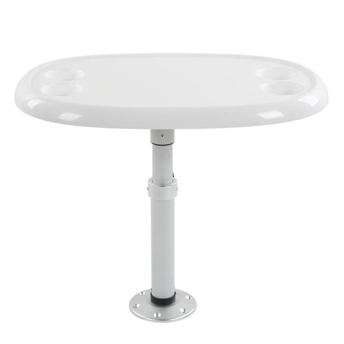 Piédestal De Table Télescopique En Alliage D'aluminium Pour Camping-car Et Bateau - Hauteur Réglable 540 à 760 Mm