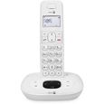 DORO Téléphone sans fil Comfort 1015 - Système de répondeur avec ID d'appelant - DECT - Blanc-1
