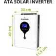Tecnoware ATA Inverseur Solaire 3500VA - 24V Batterie – MPPT 120V-450V – 500Voc-1