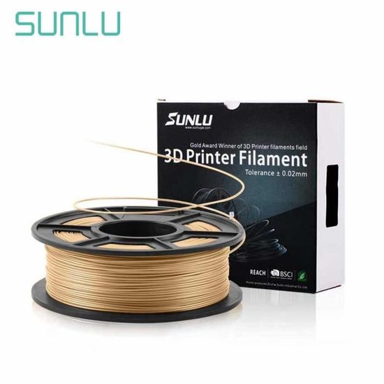 SUNLU Wood PLA – Filament pour imprimante 3D, Filament en bois