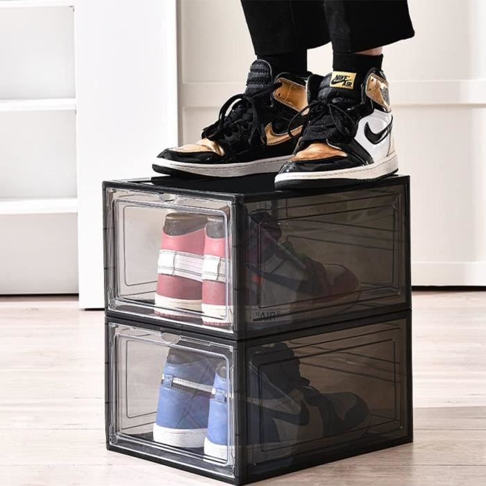 Une Boîte À Chaussures Empilable Transparente En Acrylique - Pour Chaussures  Homme Et Femme - Boîte De Rangement Pour Chaussu[J288] - Cdiscount Maison