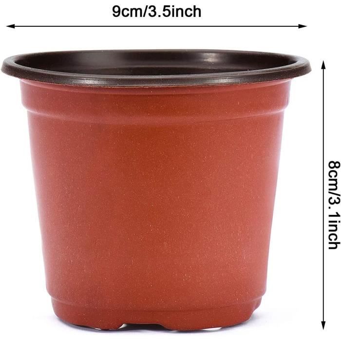 POT DE FLEUR,L--Pot De Pépinière En Plastique Pour Plantes Succulentes