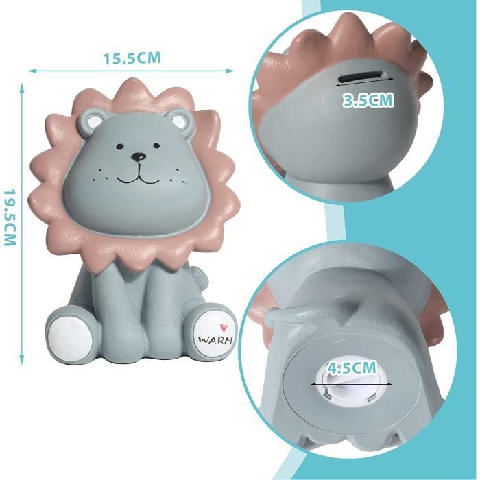 Tirelire Originale Pour Enfants En Étain Taille Xxl (16 X 12 Cm, Motif