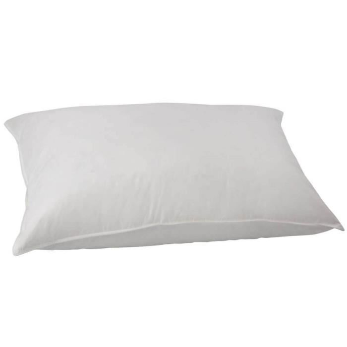 CASTEX Oreiller Mi-Ferme Plume-Duvet 50x70 - Confort Soutien Naturel, Fabrication Française
