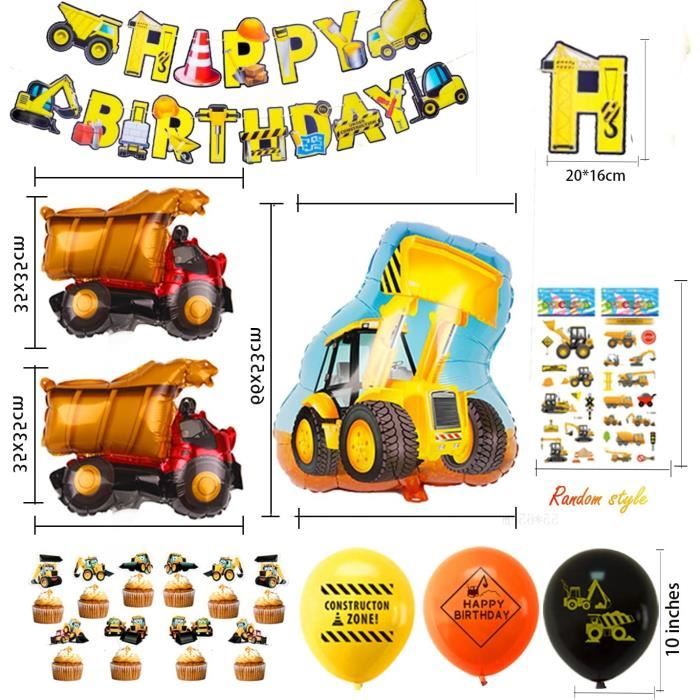 Rierousy 12 Pièces Tracteur Enfants Cartes D'invitation Anniversaire