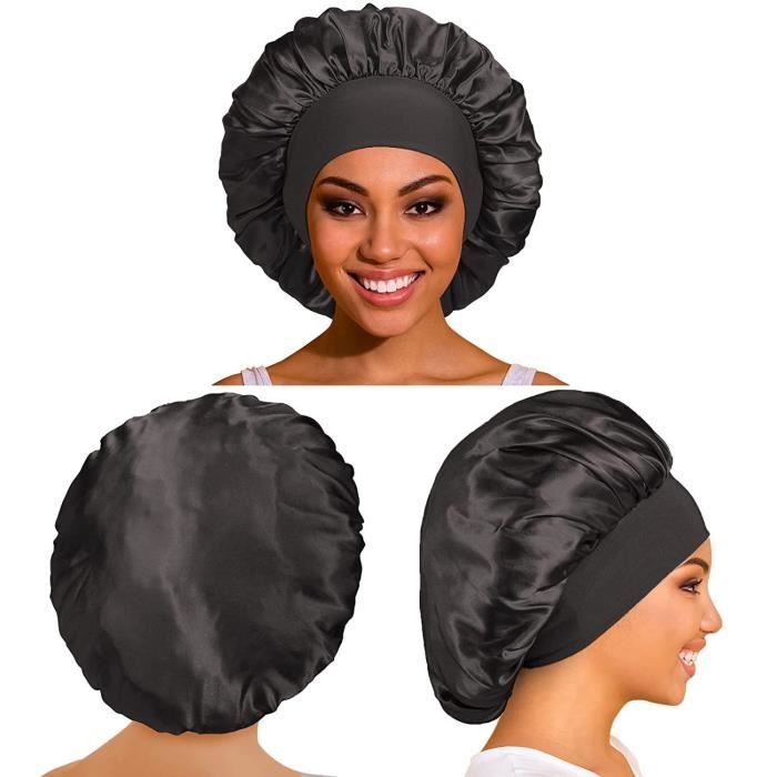 Bonnets en satin injSatin pour femmes, bonnet de nuit, bonnets