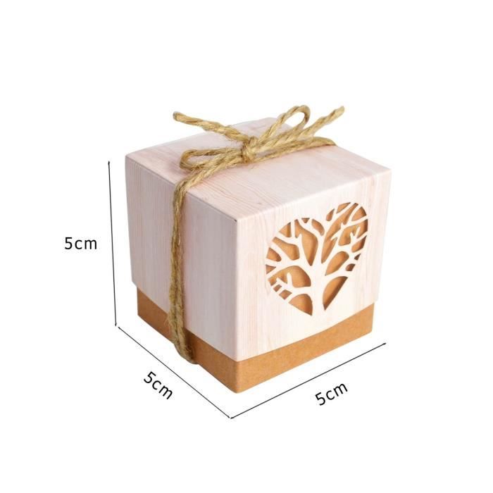 Huamengyuan Lot De 50 Boîtes à Bonbons En Carton - Petites