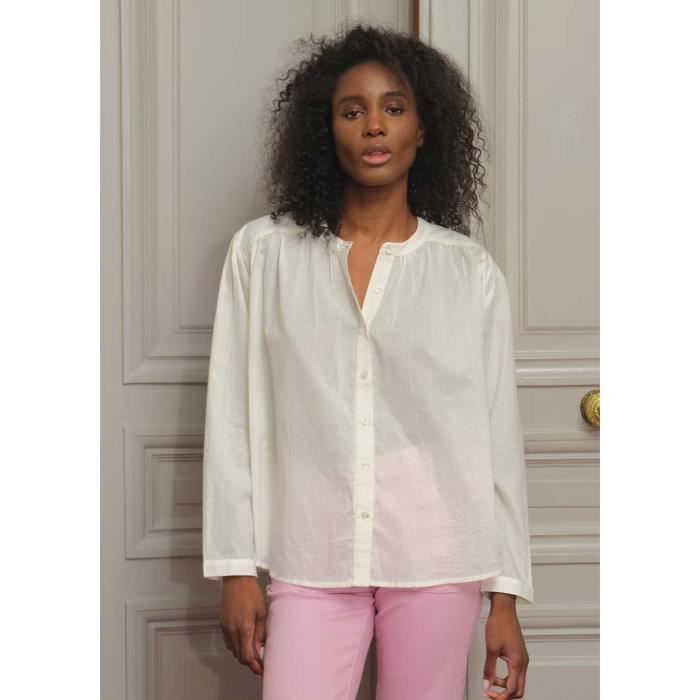 Blouse femme La Petite Étoile Bolia Blanc Cdiscount Prêt-à-Porter