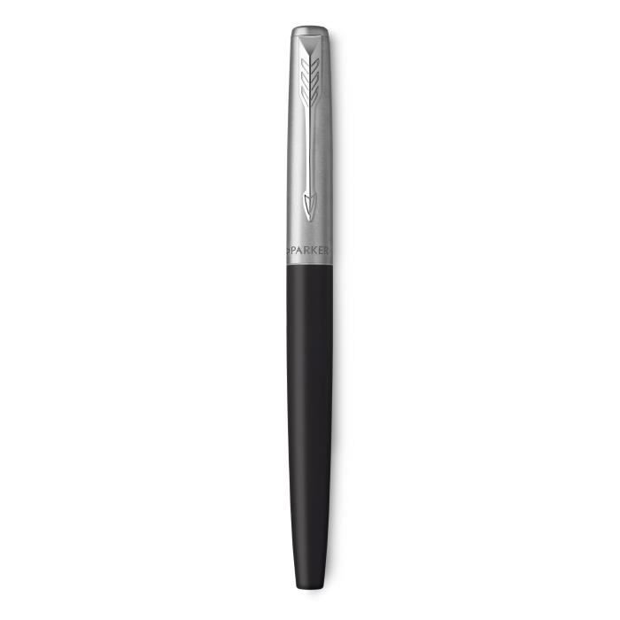 Stylo Plume Parker 45 – Plume Fine Acier – Noir Capuchon Acier Poli – Occasion état Neuf