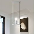MOGOD Suspension Luminaire forme Humanoïde Blanc design Moderne Lustre Plafonnier Exquis de Salon Cuisine-2