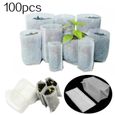 Sacs de culture biodégradables pour plantes de pépinière, 100 pièces, Pots de semis en tissu Non tissé, écolo-2
