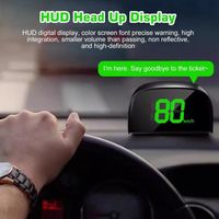 Écran HUD Head Up Display GPS Pour Voiture - Compteur De Vitesse MPH, USB Plug & Play Universel