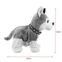 Chien Robot Interactif En Peluche – Capteur Tactile – Queue Qui Remue – Sons Réalistes – 18,5 Cm – Piles AA (non Incluses)