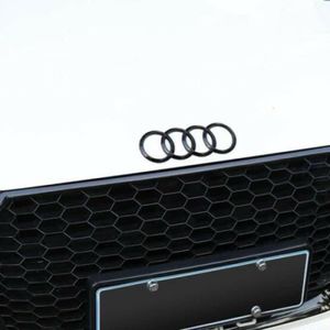 Autocollant Logo Audi Chromé Pour Coffre - Dimensions 177x58 Mm - Adhésif Haute Tenue - Décoration Arrière
