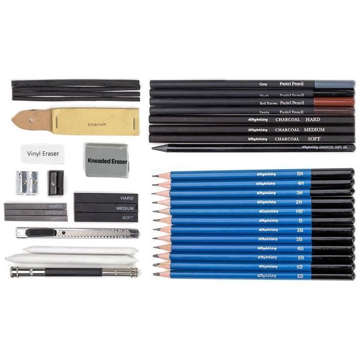 WGOT Crayon de Couleur Aquarellable Set, 96 Kit Dessin Crayons De