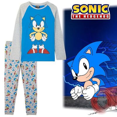 Pyjama à Capuche Sonic The Hedgehog - Grenouillère Enfants 4-14 Ans