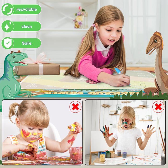 Tapis De Dessin Magique Damcyer 80x100 Cm – Aqua Doodle Réutilisable Pour Enfants – Cadeau Éducatif