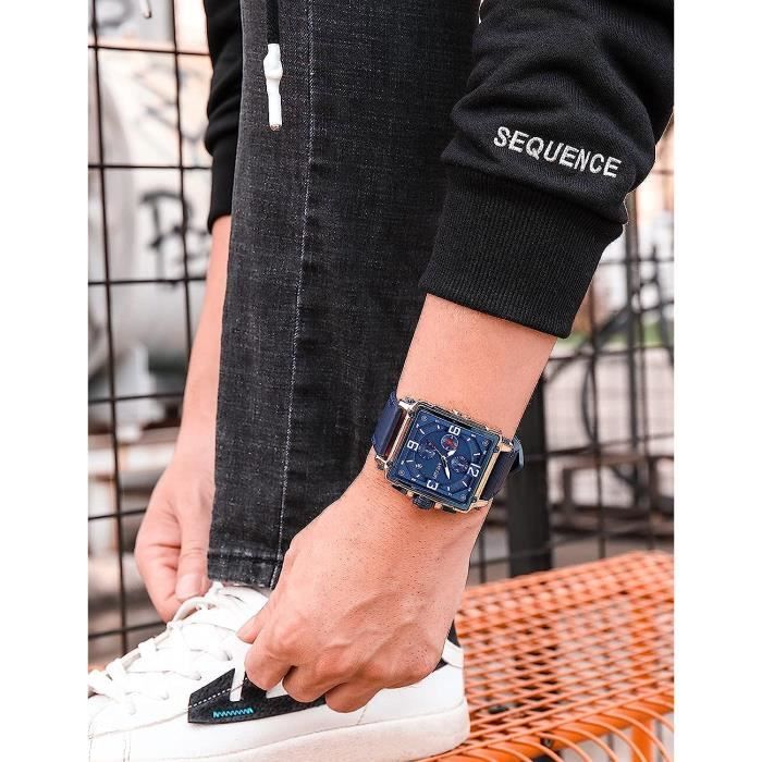 Montre rectangulaire deals
