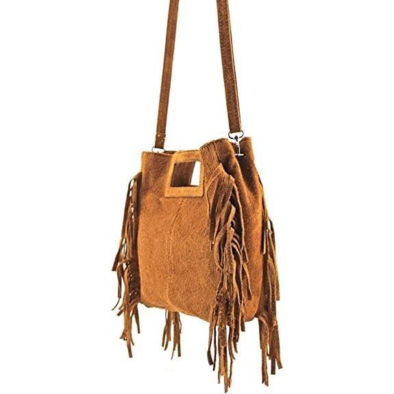 Sac a main daim franges online