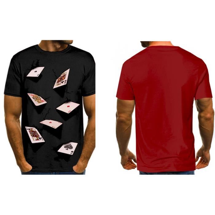 T-shirt homme Motif intéressant T-shirt à Col rond Mode casual T-shirt Vêtement Masculin polo homme mode gris - Cdiscount Prêt-à-Porter