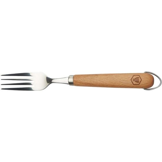 Coffret pique-nique de 18 couverts Laguiole avec manche en bois et mallette - Pas cher
