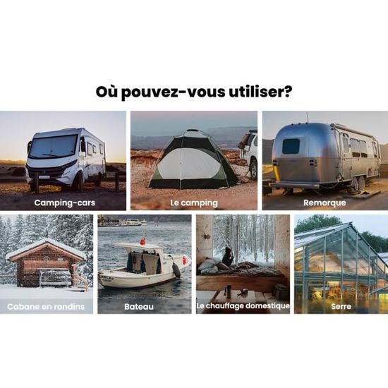 MaXpeedingrods Chauffage Diesel 12V 5KW Tout-en-un + Adaptateur Electrique  pour Voiture Bus Camions Bateau Caravane Camping-car - Cdiscount Auto