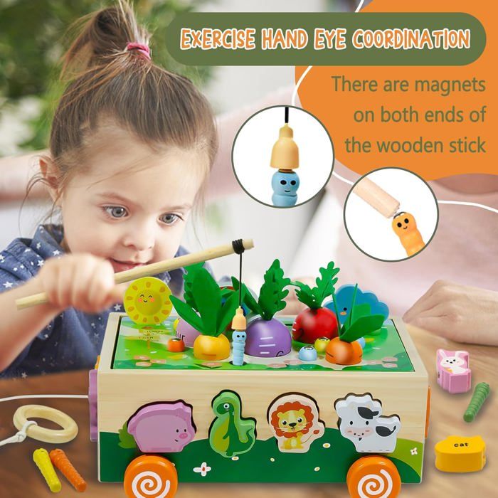 Jouet Montessori 2 Ans Vanplay Jeux Montessori 1 à 3 Ans - Jouet En Bois Éducatif 2 En 1 Avec Tri Sensoriel Des Couleurs Et Formes