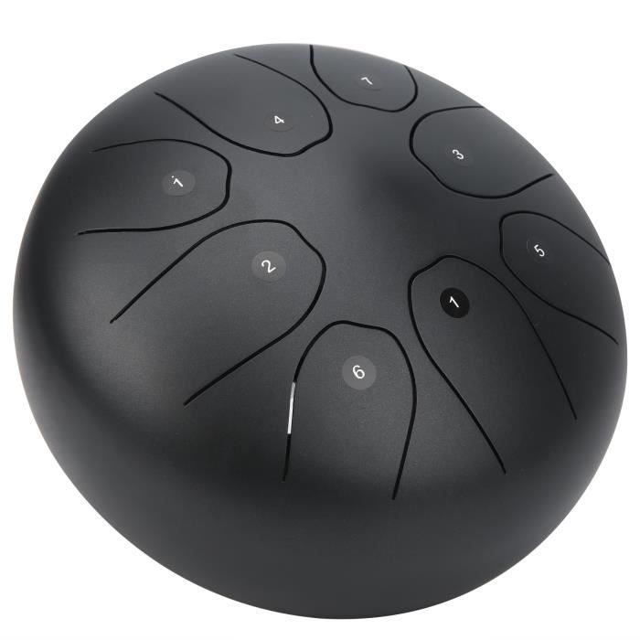 Tambour Tongue En Acier 15 Cm - 11 Notes Ré Majeur, Avec Baguettes, Livre De Musique, Pour Méditation, Yoga