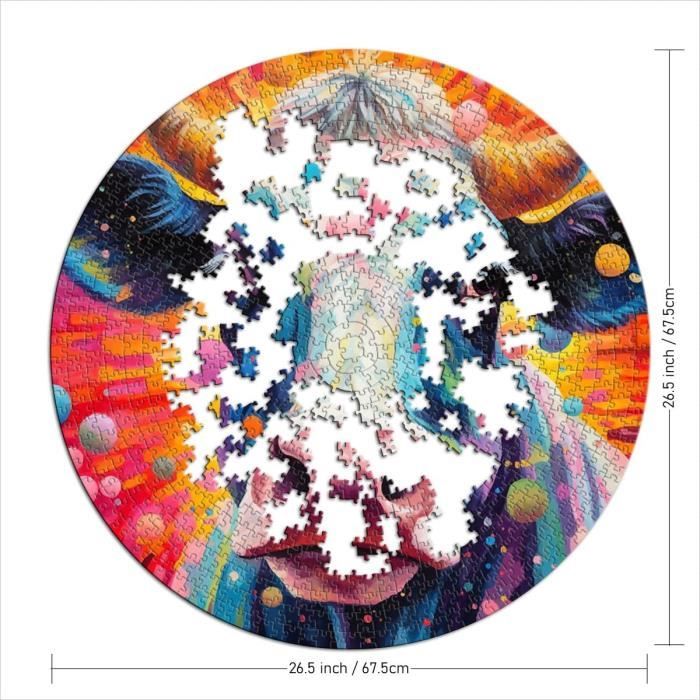 1000 Teile Puzzle – Buddha Im Kreis, Premium-Recycled-Pappe, 67,5 X 67,5 Cm Für Erwachsene