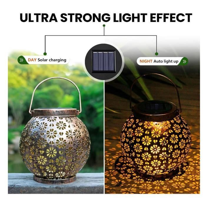 Lampes Solaires De Rechange Pour Jardin - Lot De 2 - LED étanche IP44 - Diamètre 10,5 Cm - Gobesty - 6