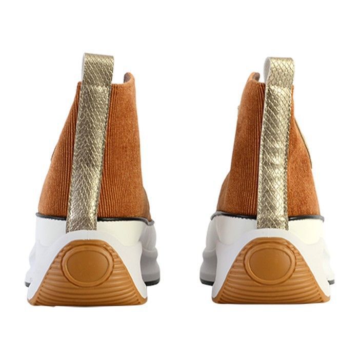 KAPORAL Baskets en velours côtelé camel Camel 40