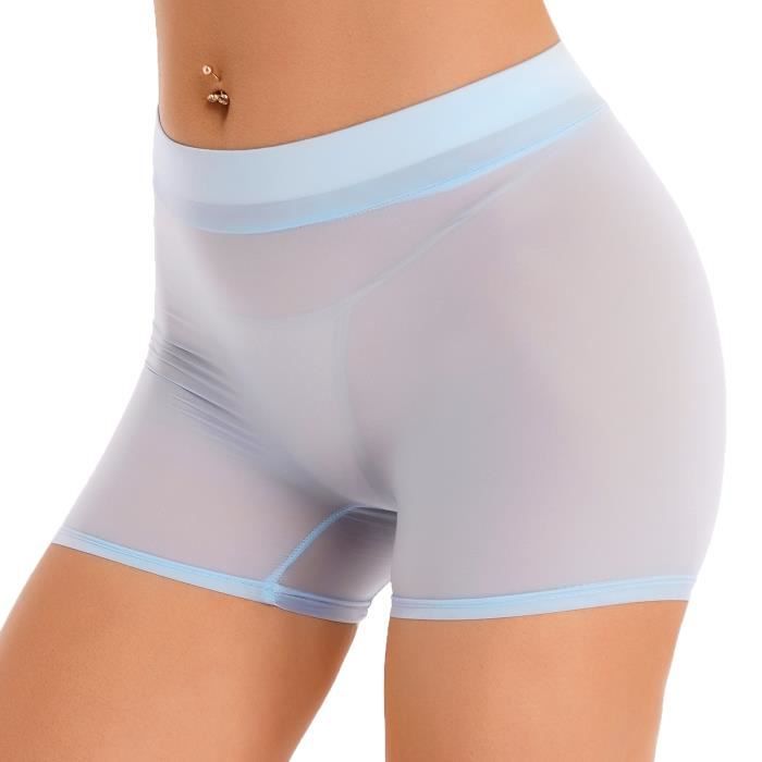 Short femme transparent hotsell