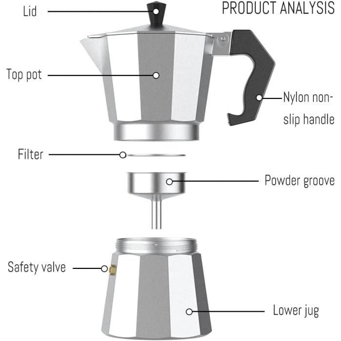 Cafetière Italienne 12 Tasses New Cream - Monix Par 29,70