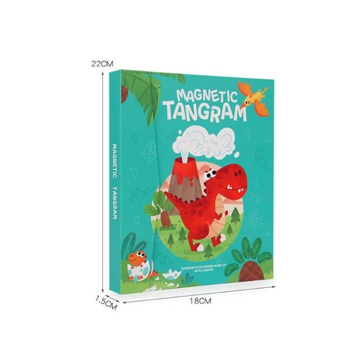 Vanmor Casse-tête Tangram de voyage 3 ensembles Tangram magnétique 240 solutions Blocs de formes Montessori Vanmor Casse-tête Tangram de voyage 3 ensembles Tangram magnétique 240 solutions Blocs de formes Montessori