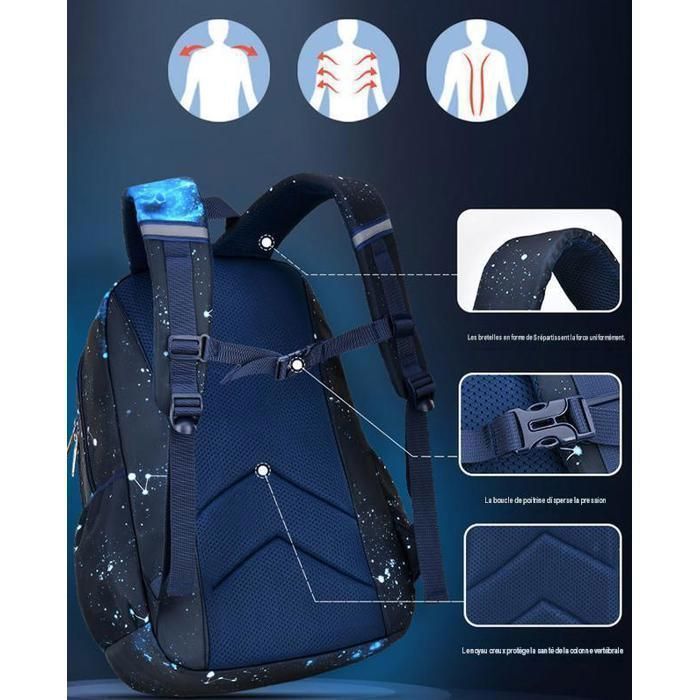 Sac à Dos Panda Noir Et Blanc ZhRiYan – Léger, Réglable Et Trop Mignon Pour Le Sport, Le Voyage Ou Le Quotidien