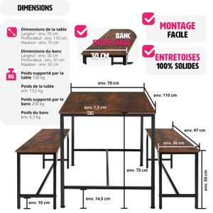 PUGSDRLY Table a Manger avec 4 Chaises,Tables et Chaises de Luxe Modernes, Tables de Salle à Manger avec Armature en Fer,Chaise en Velours,Table de Cuisine 4 Personnes (Gris