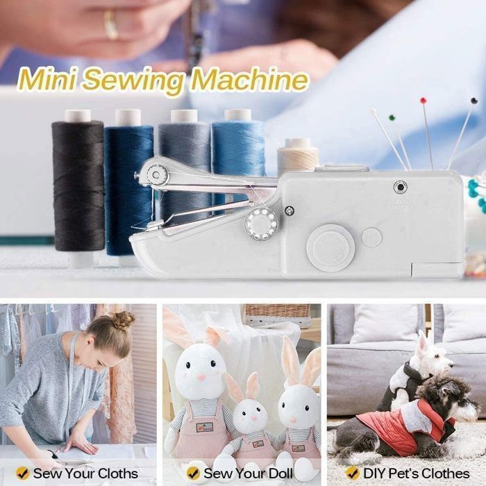 Mini Machine à Coudre Manuelle Portable, Machine à Coudre Manuelle Portable Machine A Coudre Manuelle Domestique Kit Electrique De Points De Croix Pour La Couture R