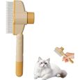 Brosse Attrape-poils Pour Chat - Réduit Jusqu'à 95% Des Poils Morts - Douce Et Efficace - Pour Tous Types De Pelage