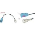 Adaptateur antenne universel Fakra Femelle/ISO ...-0