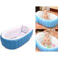 Baignoire Gonflable Pour Bébé Pliable Bassin Gonflable Enfant - LEMONBEST - Avec Siège Central Anti-Glissante-0