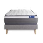 ACTISOM Ensemble matelas ACTIFLEX PLUS 120x190 Ressorts ensachés+Mémoire de forme Maxi épaisseur 7zones de c