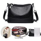 DUPHOY Sac à Main Femme Bandoulière Petit Moderne Cuir Pour Femme Noir