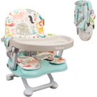 YOLEO Réhausseur Chaise Enfant Pliable, Chaise Bébé Portable, Bébé Chaise repas en Hauteur Réglable, Plateau Amovible,6 mois à 3 ans,