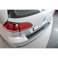 Adapté protection de seuil de coffre pour VW Golf VII Variant année 2017- [Anthracite brossé]