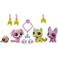 Coffret mystère Lucky Pets - Littlest PetShop - 4 figurines Pet Shop et 4 charms