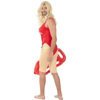 Déguisement Baywatch Homme - Funidelia - Combinaison Rouge en Polyester pour Carnaval et Halloween